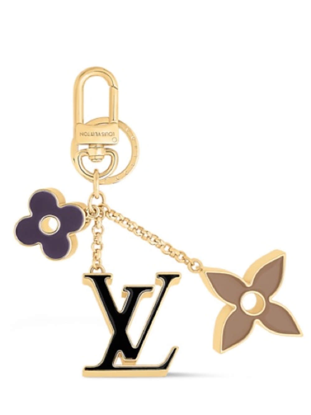 *** Louis Vuitton LOGO Fleur de Monogram Bag Charm
